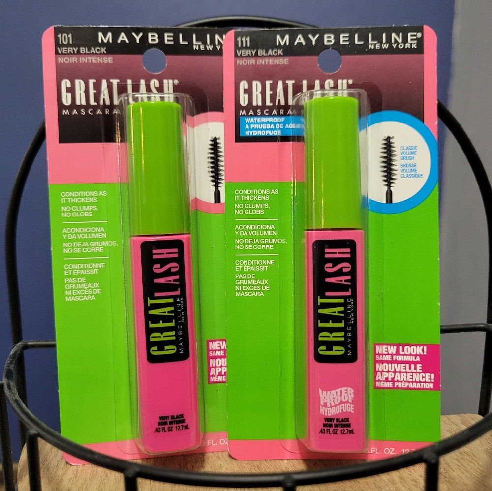 Maybelline Great Lash Mascara - Very Black (Bundle of 2)